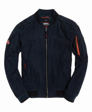 Superdry Rookie Duty Bomber Férfi Kabát Sötétkék | ADWMX4921